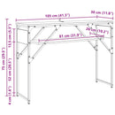 Konsolbord Artisan Egetræ Konstrueret træ 105x30x75cm