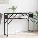 Konsolbord Sort eg Konstrueret træ 105x30x75cm