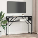 Konsolbord Sort eg Konstrueret træ 105x30x75cm
