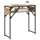 Konsolbord Artisan Egetræ Konstrueret træ 75x30x75cm