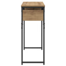 Konsolbord Artisan Egetræ Konstrueret træ 75x30x75cm