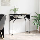 Konsolbord Sort eg Konstrueret træ 75x30x75cm