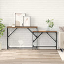 Konsolbord 2 stk. Gammelt træ 100 x 28 x 75 cm Konstrueret træ
