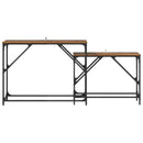 Konsolbord 2 stk. Gammelt træ 100 x 28 x 75 cm Konstrueret træ