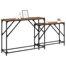 Konsolbord 2 stk. Gammelt træ 100 x 28 x 75 cm Konstrueret træ