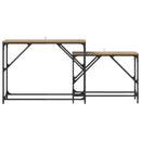 Konsolbord 2 stk. Artisan Egetræ 100 x 28 x 75 cm