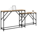 Konsolbord 2 stk. Artisan Egetræ 100 x 28 x 75 cm
