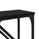 Konsolbord 2 pcs Sort eg 100 x 28 x 75 cm Konstrueret træ