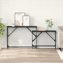 Konsolbord 2 pcs Sort eg 100 x 28 x 75 cm Konstrueret træ