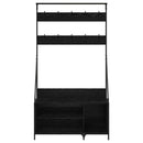 Tøjstativ Sort eg 100 x 41 x 184 cm Konstrueret træ
