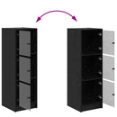 Highboard Sort eg 35 x 37 x 109 cm Konstrueret træ