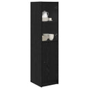 Highboard Sort eg 35 x 37 x 142 cm Konstrueret træ