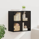 Vægskab 68 x 37 x 68,5 cm Konstrueret træ Sort eg