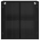 Vægskab 68 x 37 x 68,5 cm Konstrueret træ Sort eg