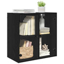 Vægskab 68 x 37 x 68,5 cm Konstrueret træ Sort eg