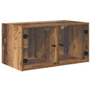 Vægskab Vægmonteret Gammelt træ 68 x 37 x 35 cm Konstrueret træ