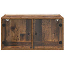 Vægskab Vægmonteret Gammelt træ 68 x 37 x 35 cm Konstrueret træ