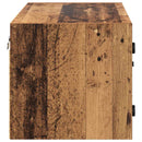 Væggeskabe 2 pcs Gammelt træ 68 x 37 x 35 cm Konstrueret træ