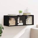 Vægskab 102 x 37 x 35 cm Konstrueret træ Sort eg