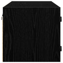 Vægskab 102 x 37 x 35 cm Konstrueret træ Sort eg