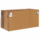 TV Væghylder 2 pcs Gammelt træ 60 x 30 x 30 cm Konstrueret træ