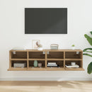 TV Væghylder Vægmonteret 2 pcs Artisan Egetræ 60 x 30 x 30 cm