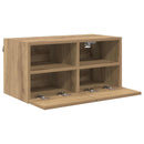 TV Væghylder Vægmonteret 2 pcs Artisan Egetræ 60 x 30 x 30 cm
