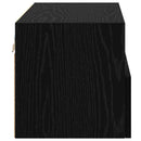 TV Væghylder 2 pcs Sort eg 60 x 30 x 30 cm Konstrueret træ