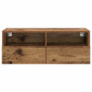 TV Væghylder 2 pcs Gammelt træ 80 x 30 x 30 cm Konstrueret træ