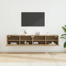 TV Væghylder Vægmonteret 2 pcs Artisan Egetræ 80 x 30 x 30 cm