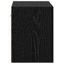 TV vægskab Vægmonteret Sort eg 40,5x30x40cm Konstrueret træ
