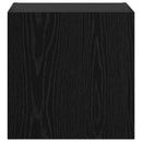 TV Væghylder 2 pcs Sort eg 40,5x30x40cm Konstrueret træ