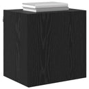 TV Væghylder 2 pcs Sort eg 40,5x30x40cm Konstrueret træ