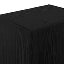 TV vægskab Sort eg 40,5 x 30 x 102 cm Konstrueret træ