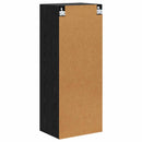 TV vægskab Sort eg 40,5 x 30 x 102 cm Konstrueret træ