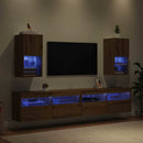Væghængte TV skabe 2 pcs Artisan Egetræ 30,5 x 30 x 60 cm