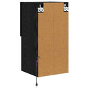 Væghængte TV skabe med LED 2 pcs Sort eg 30,5 x 30 x 60 cm