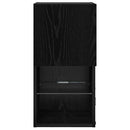 Væghængte TV skabe med LED 2 pcs Sort eg 30,5 x 30 x 60 cm