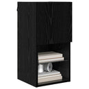 Væghængte TV skabe med LED 2 pcs Sort eg 30,5 x 30 x 60 cm