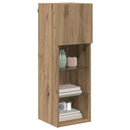 Væghængt TV Skab med LED Artisan Egetræ 30,5 x 30 x 90 cm