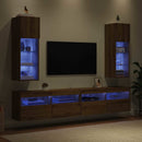 Væghængte TV skabe 2 pcs Artisan Egetræ 30,5 x 30 x 90 cm