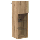 Væghængte TV skabe 2 pcs Artisan Egetræ 30,5 x 30 x 90 cm