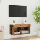 TV-møbelsæt med LED Gammelt træ 60 x 30 x 30 cm Konstrueret træ