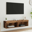 TV-møbelsæt 2 pcs Gammelt træ 60 x 30 x 30 cm Konstrueret træ