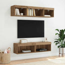 TV-møbelsæt med LED 2 pcs Artisan Egetræ 60 x 30 x 30 cm