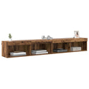 TV-møbelsæt 2 pcs Gammelt træ 100 x 30 x 30 cm Konstrueret træ