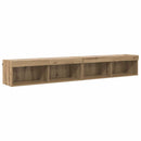 TV-møbelsæt med LED 2 pcs Artisan Egetræ 100 x 30 x 30 cm