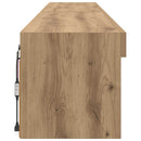 TV-møbelsæt med LED 2 pcs Artisan Egetræ 100 x 30 x 30 cm