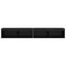 TV-møbelsæt 2 pcs Sort eg 100 x 30 x 30 cm Konstrueret træ