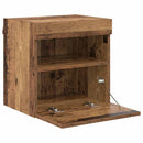 TV Væghylder 2 pcs Gammelt træ 40 x 30 x 40 cm Konstrueret træ